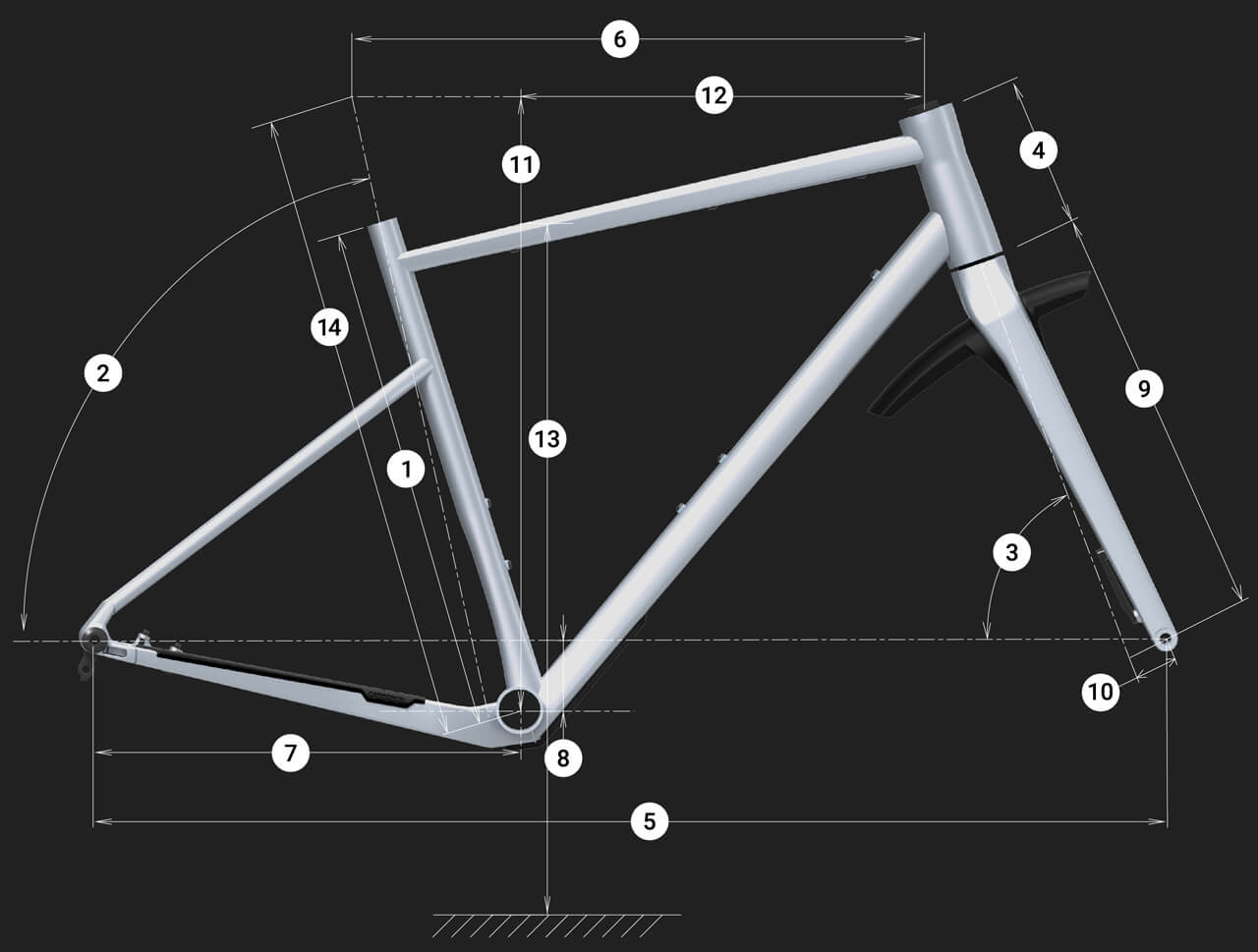 Commencal 365 Ride GRX 12 Pyrite Grey - геометрия