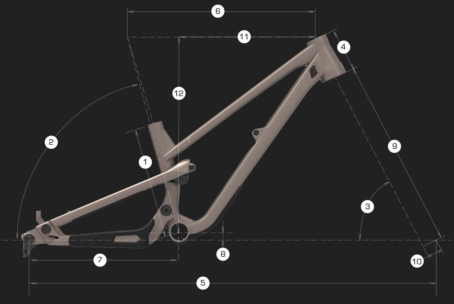 Commencal Clash 24 Pure White - геометрия