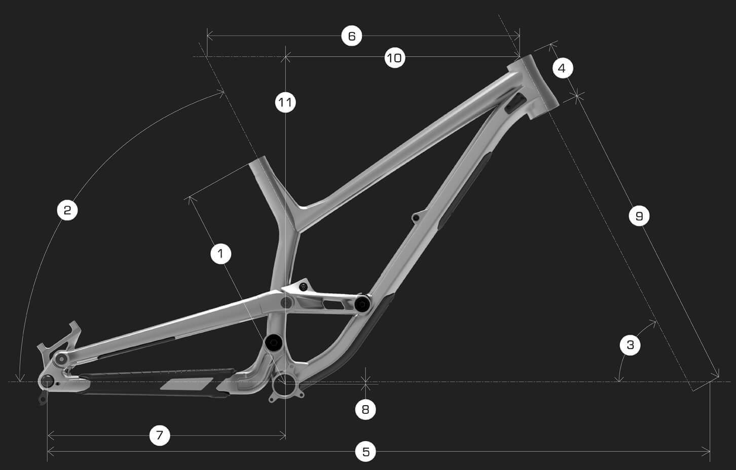 Commencal FRS RockShox Pure White - геометрия