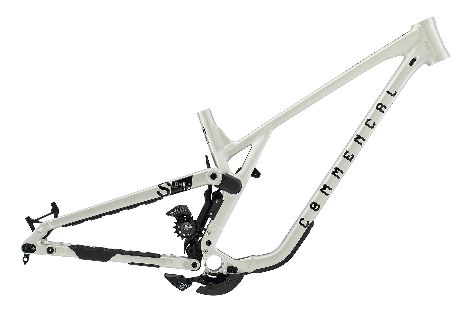 Рама Commencal Supreme DH v5 Clear Silver