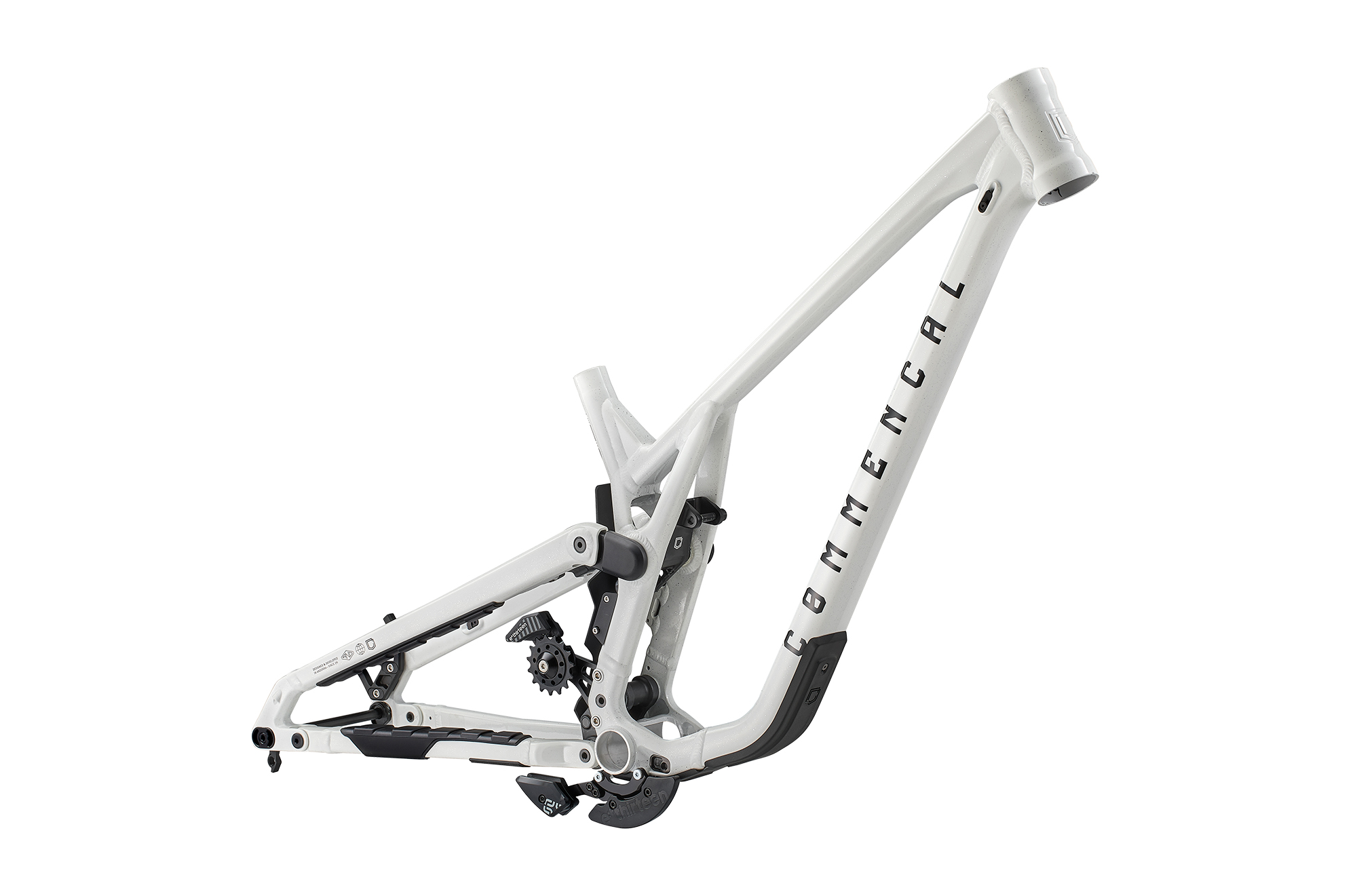 Рама Commencal Supreme DH v5 Glittery White - слайд 1