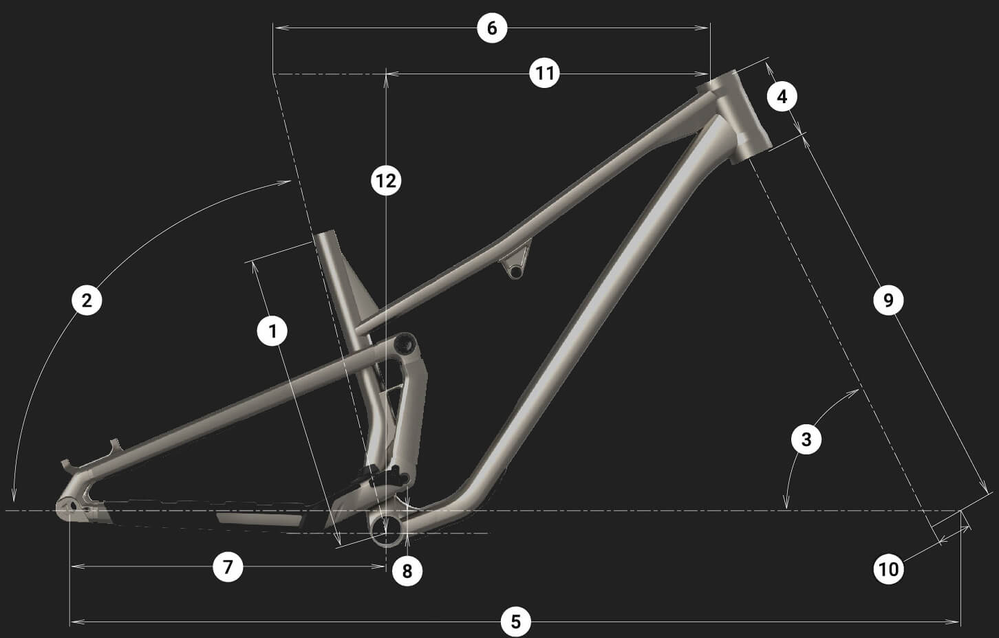 Commencal TEMPO Essential Metallic Green - геометрия
