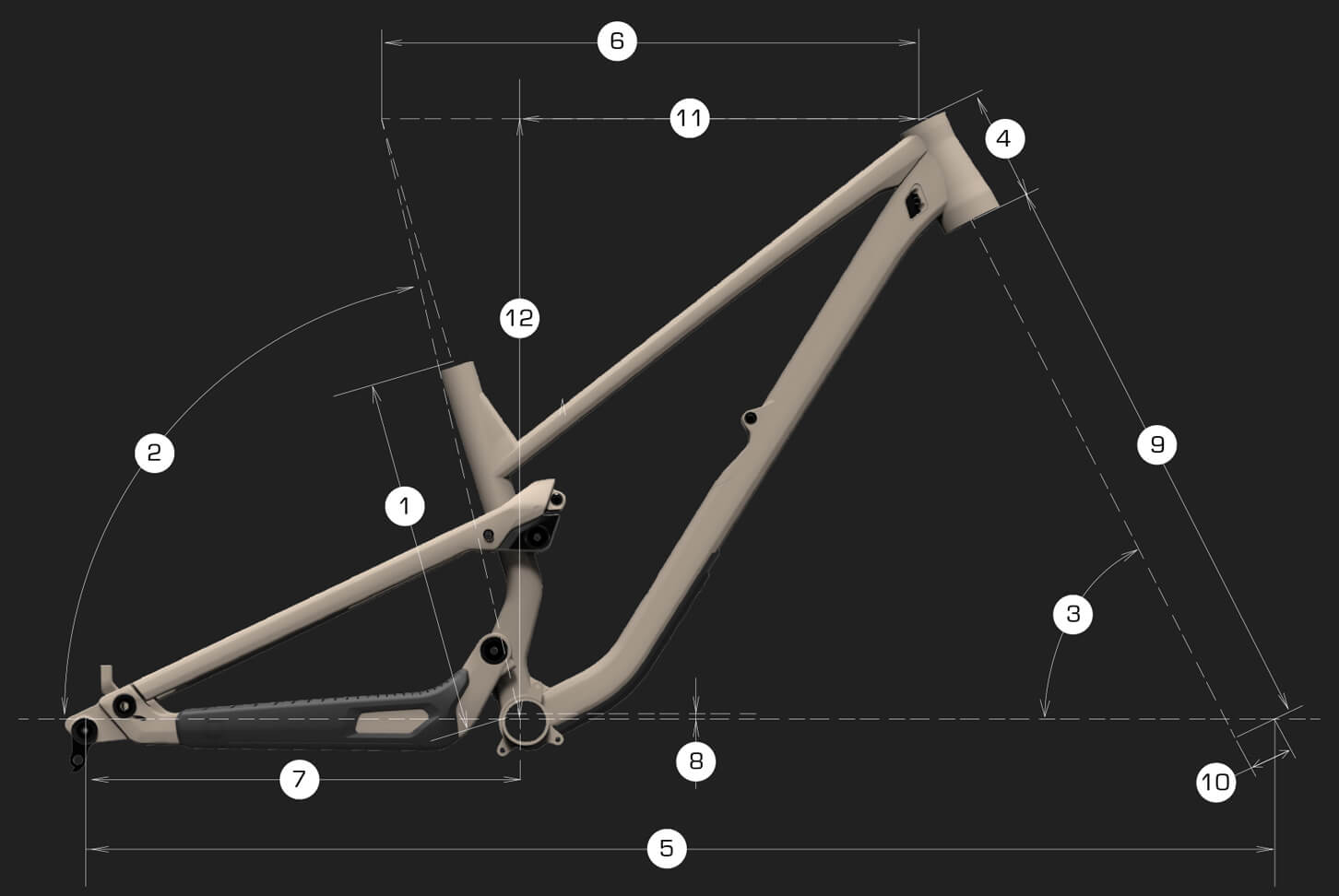 Commencal Clash XS Pure White - геометрия
