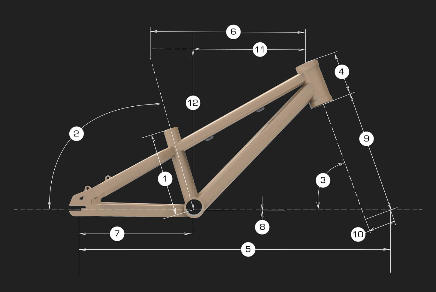 Commencal Ramones 14 White - геометрия