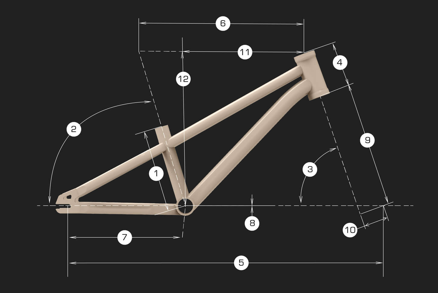 Commencal Ramones 16 White - геометрия