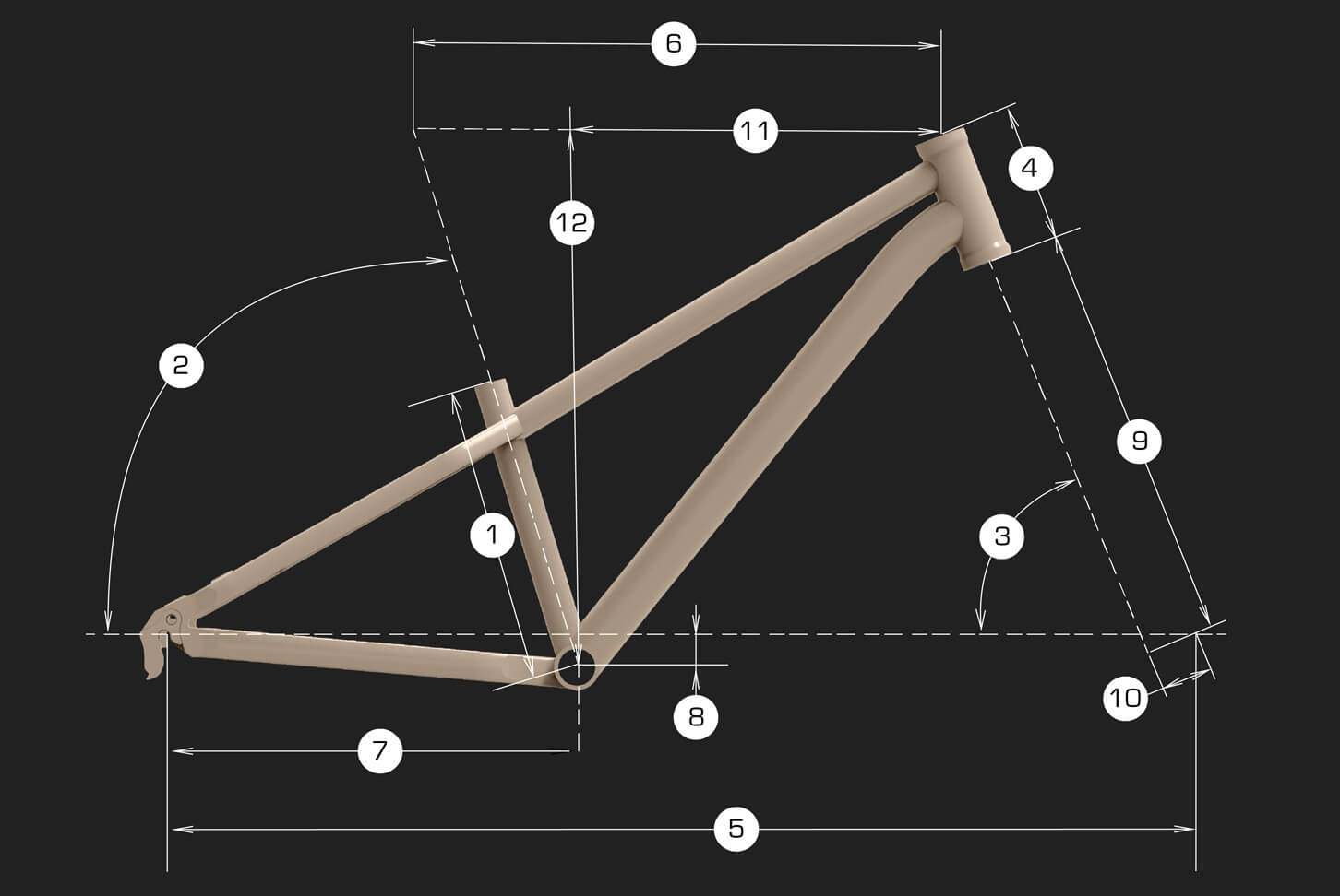 Commencal Ramones 24 Pure White - геометрия