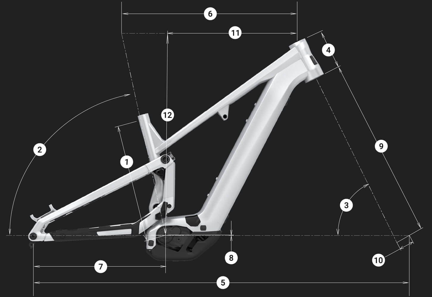 Commencal Meta Power SX 800 RockShox Pure White - геометрия